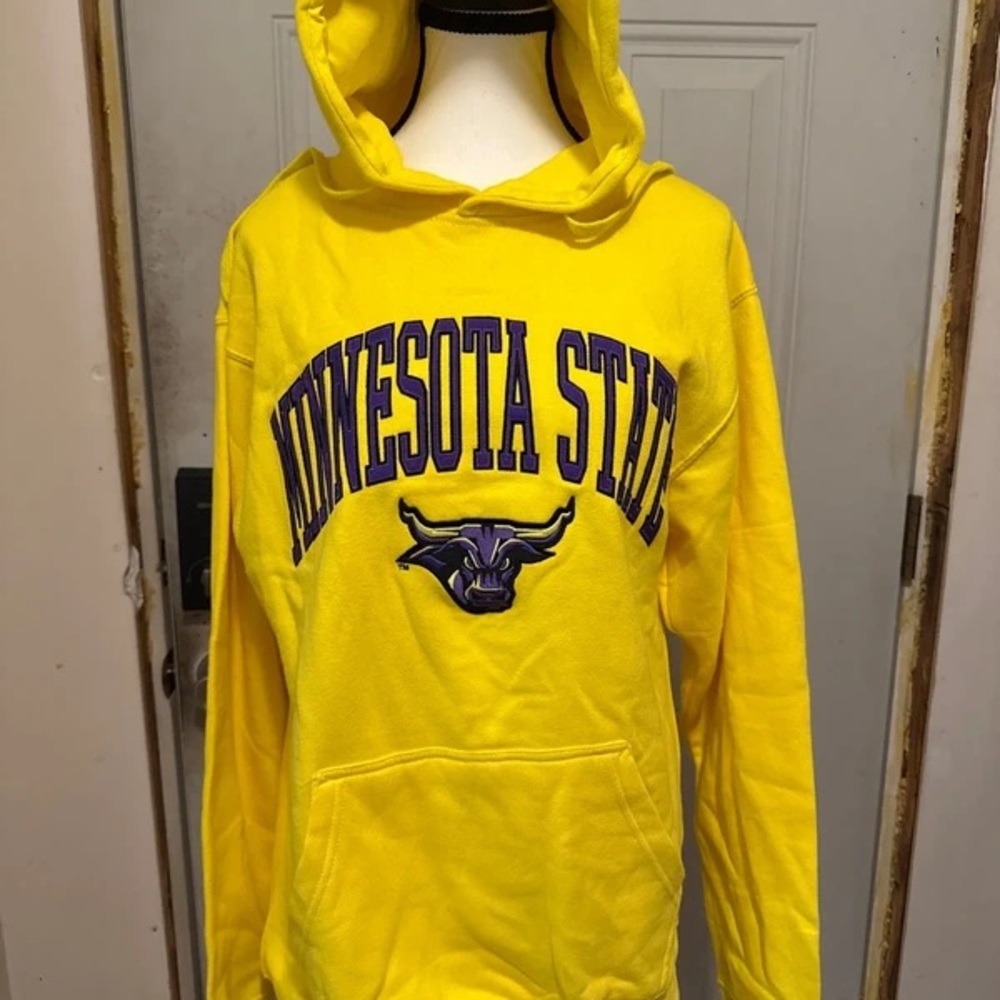 Yellow Minnesota State Crewneck Hoodie Sweatshirt